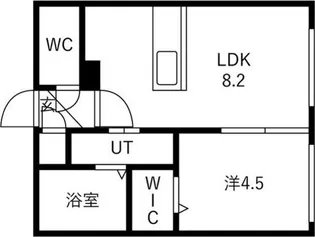 Alivis菊水【2階】の間取り