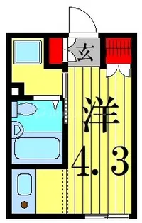 フラッツ金町【1階】の間取り