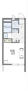 レオパレスARKADIA【2階】の間取り