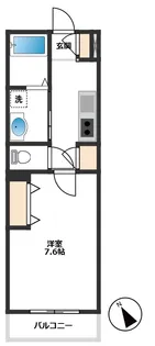 Bel Canto区役所前【1階】の間取り
