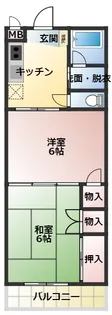 サンハイム条南【3階】の間取り