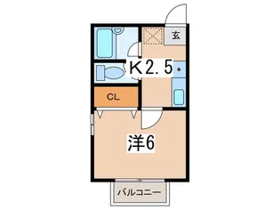 ヒルテラス湘南A【2階】の間取り