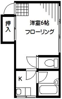 ミユキハイツ【2階】の間取り