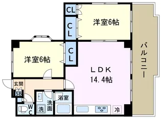 グレイスコート【1階】の間取り