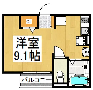 flap秋津【1階】の間取り