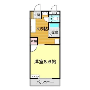 グリーンアベニュー土原 No.2【4階】の間取り