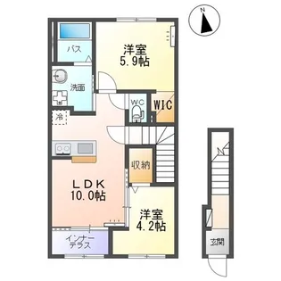 エトワール キリ【2階】の間取り