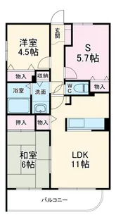グリーン・ヴュー小嶋【3階】の間取り