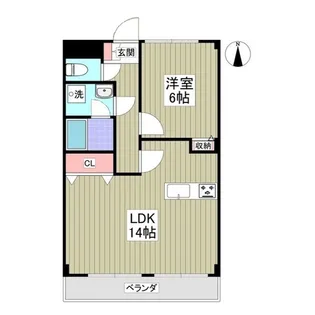 パームヴィラ鴨居【3階】の間取り