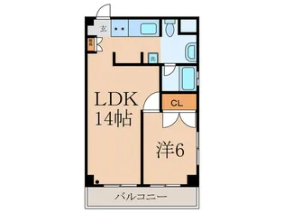 大商第二マンション【4階】の間取り