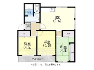 高倉台2団地11号棟【3階】の間取り