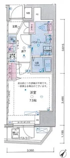 GENOVIA田端IIgreenveil【9階】の間取り