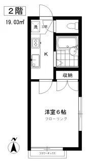 ベルシオン中町【2階】の間取り