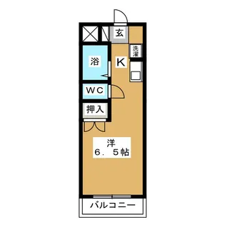 ユウハイム【4階】の間取り