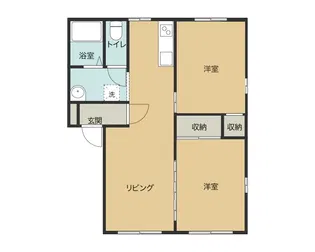 フレグランスB【2階】の間取り