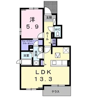 ローランド パレス【1階】の間取り