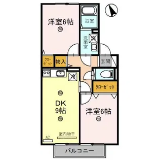 クラージュ【2階】の間取り
