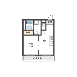 KSレジデンス上新庄【3階】の間取り