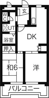 ヘルメス若宮【2階】の間取り