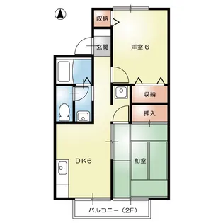 プリシェール総社A【1階】の間取り