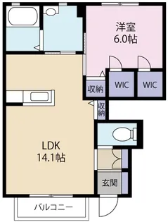 フォレナ【1階】の間取り