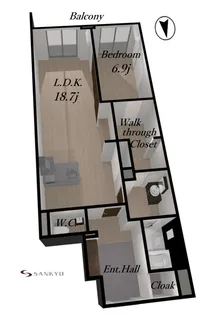 山形県山形市大手町【マンション】の間取り