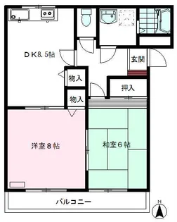 パインヒルI【1階】の間取り