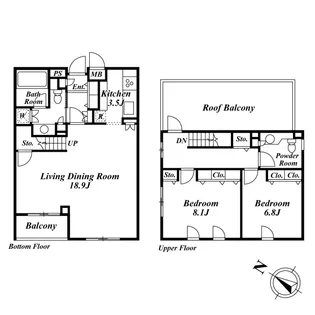 ミリアレジデンス乃木坂の間取り