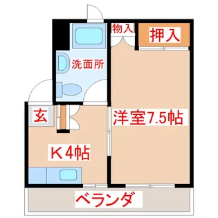 セントポール小松原【4階】の間取り