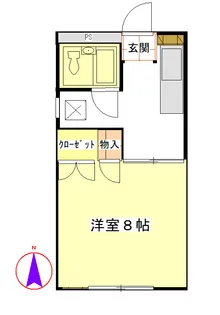 キタイメナーB【2階】の間取り