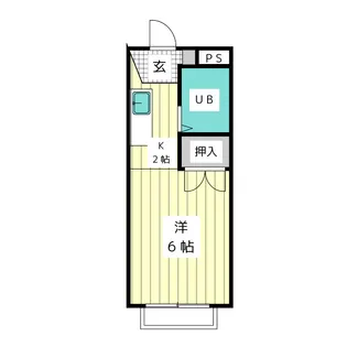 川本マンション【3階】の間取り