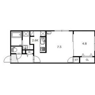 ラシュレN15【4階】の間取り