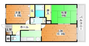 スタンドアップ野々上【1階】の間取り