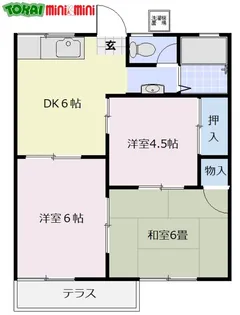 ハイツ四季【1階】の間取り