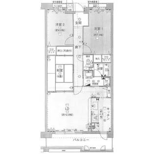 パデシオン桃山南【3階】の間取り