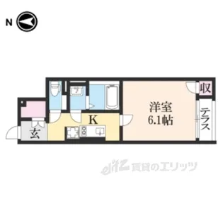 クレイノ聡【1階】の間取り