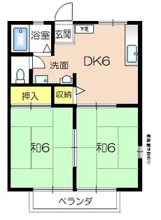 コーポサンライフ【2階】の間取り