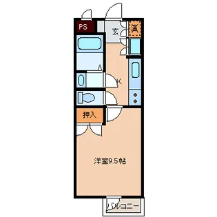 1Kの間取り画像