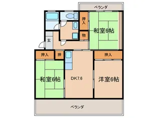 ロイヤルハイツ泉【2階】の間取り
