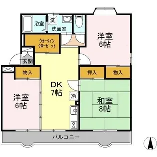 エスポワールいずみ【2階】の間取り