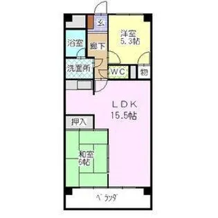 アクシス呼続【3階】の間取り