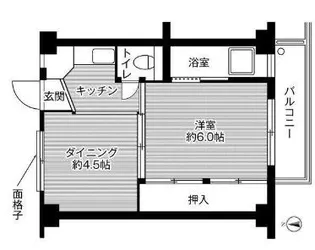 ビレッジハウス吉備1号棟【4階】の間取り