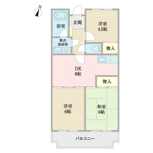 メイプルタウン【2階】の間取り