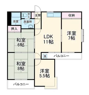 ファミール辰起【3階】の間取り