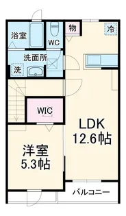 champ de fraises(シャンドフレーズ)【2階】の間取り