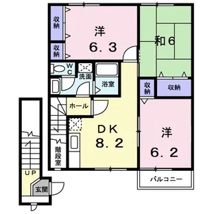 茨城県稲敷郡阿見町岡崎2【アパート】の間取り