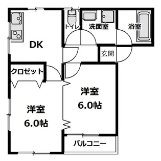 東京都八王子市打越町【アパート】の間取り