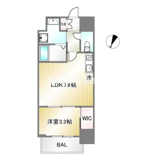 セレニテ神戸元町【7階】の間取り