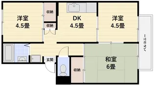 プレジール太陽A【2階】の間取り