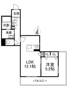 クオレール はな【3階】の間取り